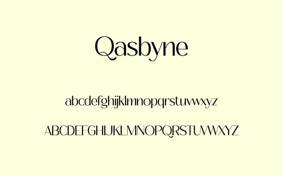 Qasbyne font