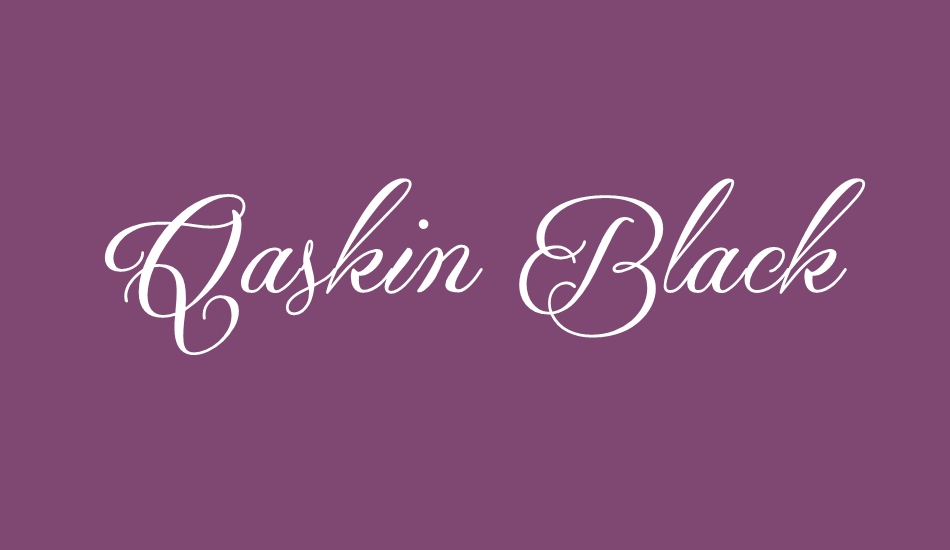 qaskin-black-personal-use font big