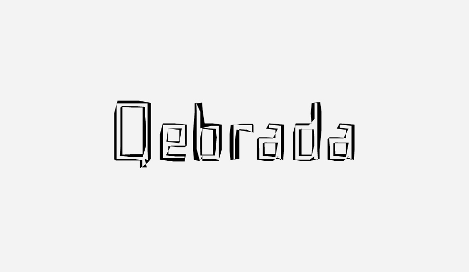 qebrada font big