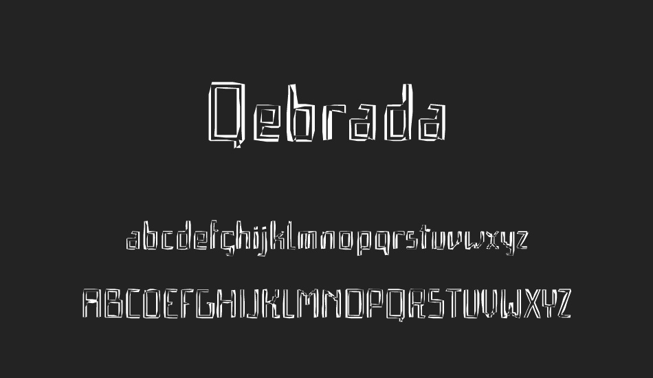 qebrada font