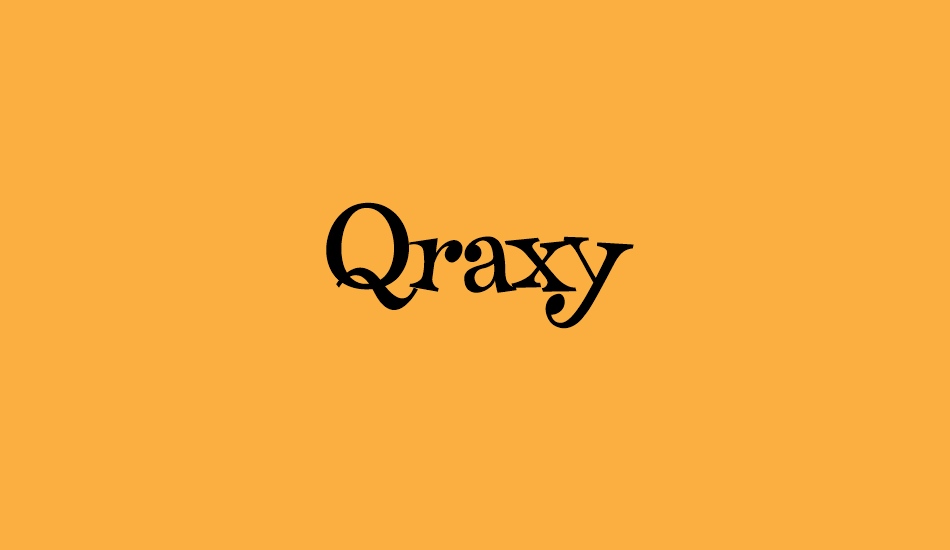 qraxy font big