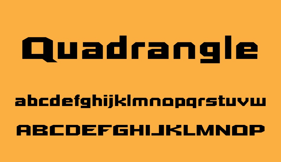 quadrangle font