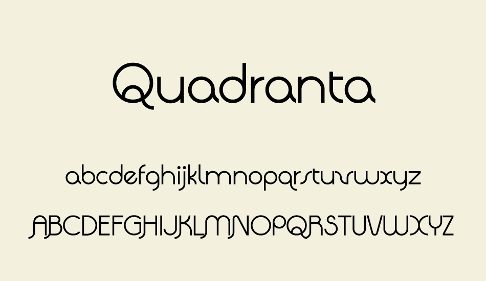 quadranta font