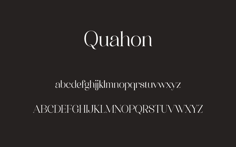 Quahon font