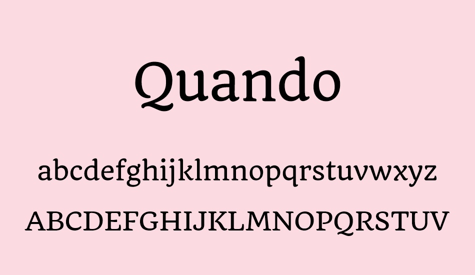 quando font