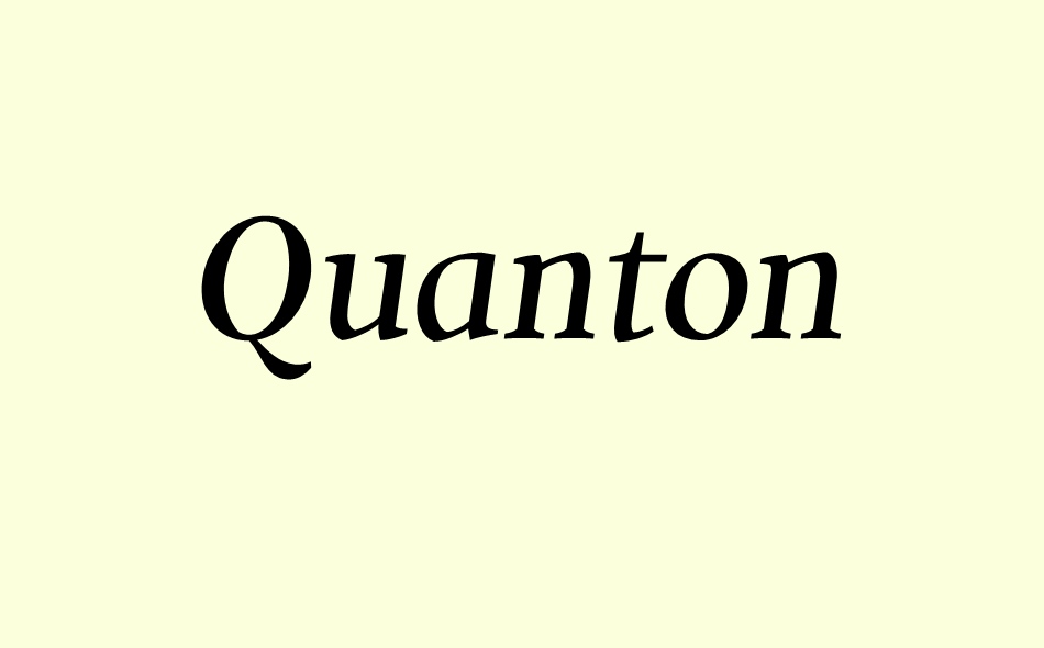 Quanton font big