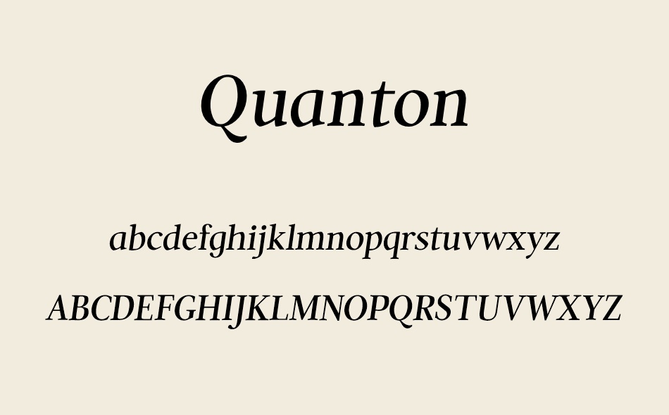 Quanton font