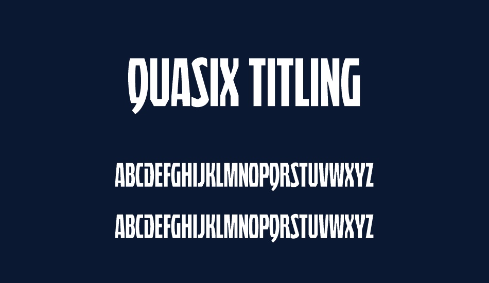 quasix-titling font