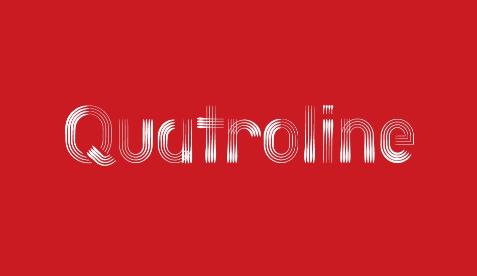 quatroline font big