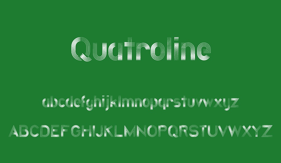 quatroline font