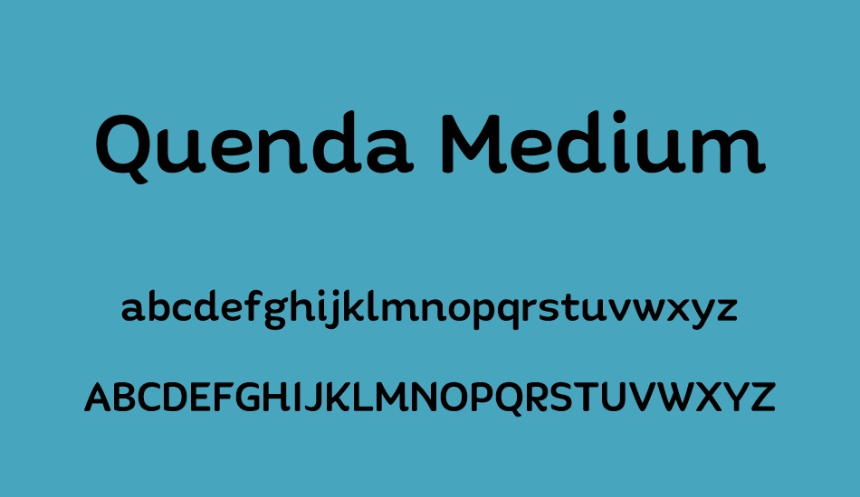 quenda-medium font