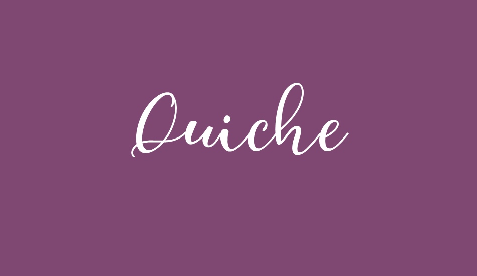 quiche font big