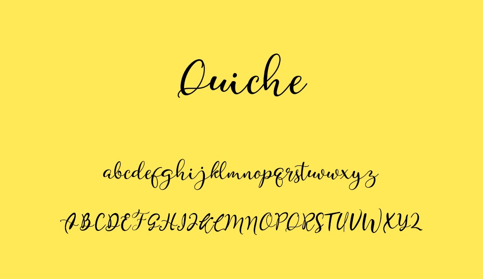 quiche font