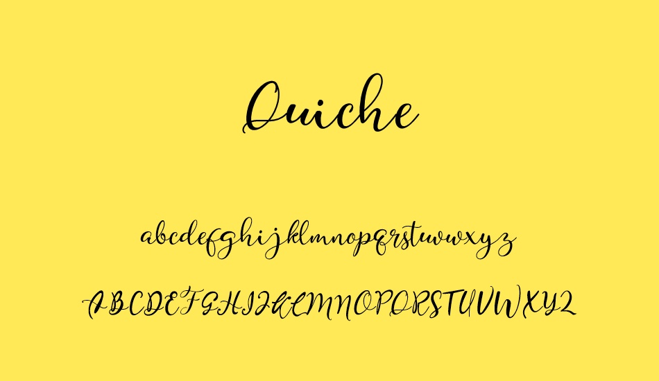 quiche font