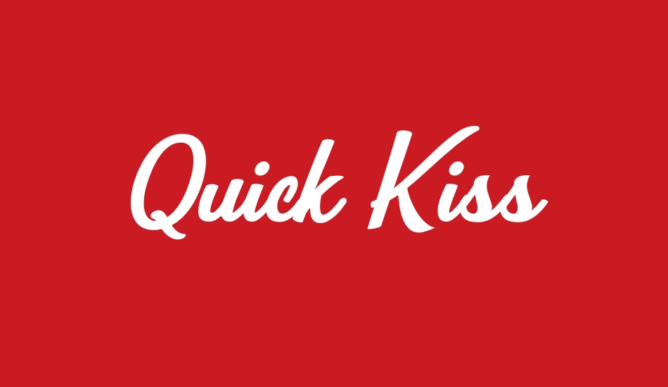 quick-kiss-personal-use font big