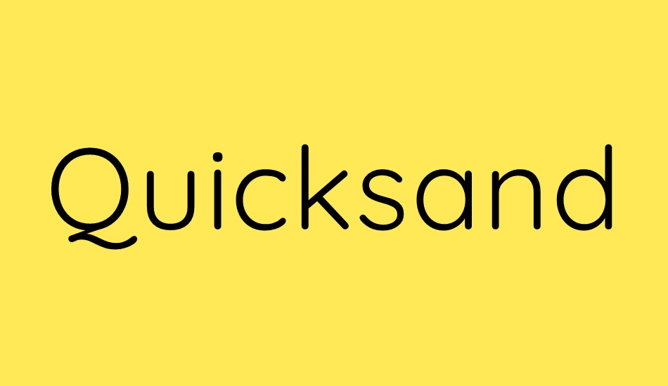 quicksand font big