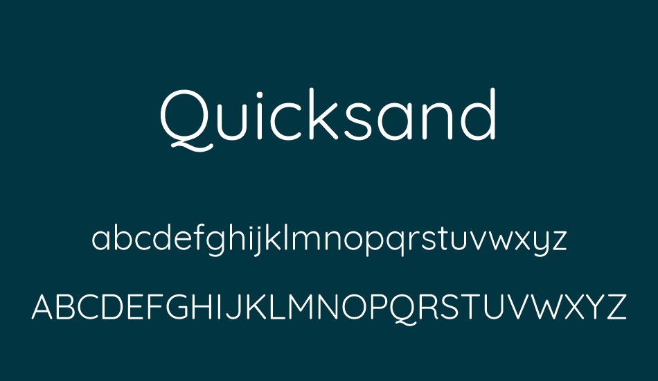 quicksand font