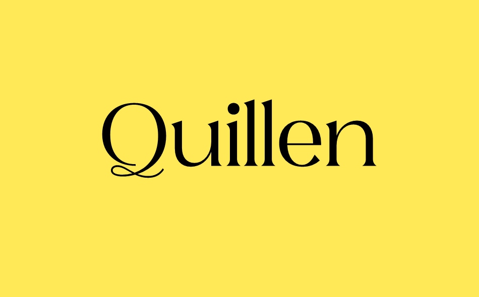 Quillen font big