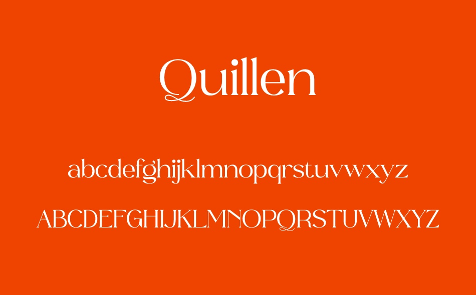 Quillen font