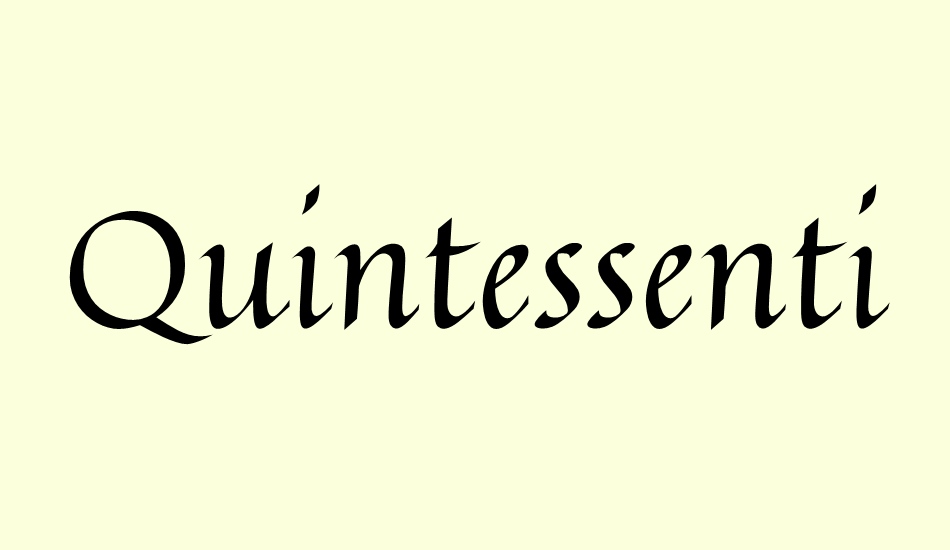 quintessential font big