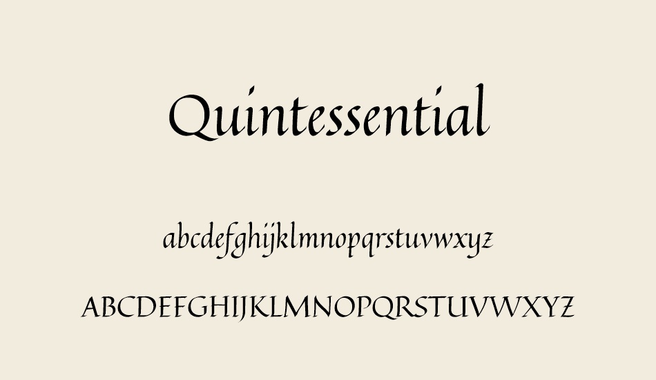 quintessential font