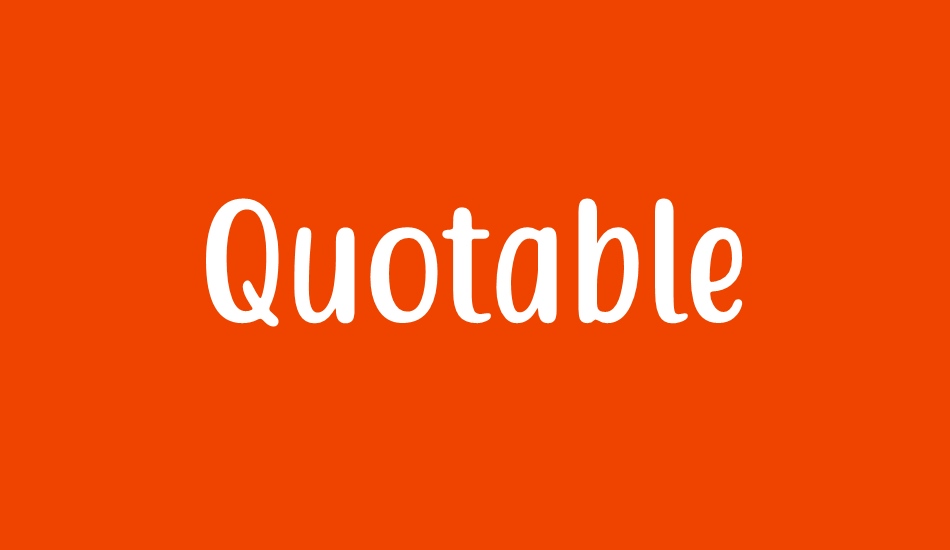 quotable font big