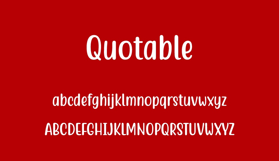 quotable font