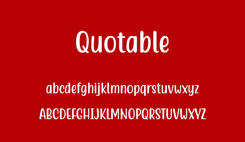 quotable font