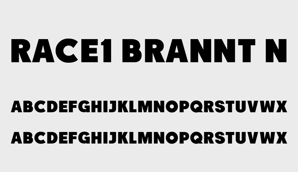 race1-brannt-ncv font