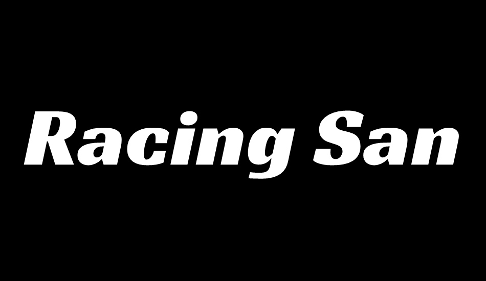 racing-sans-one font big