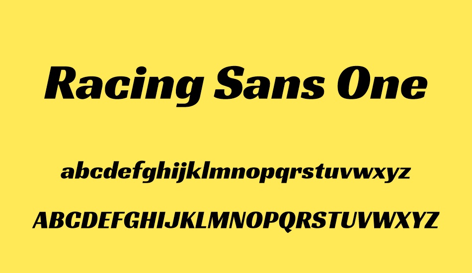 racing-sans-one font