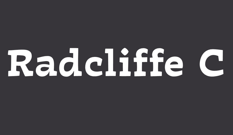 radcliffe-casual font big