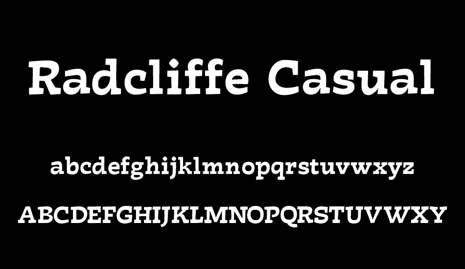 radcliffe-casual font