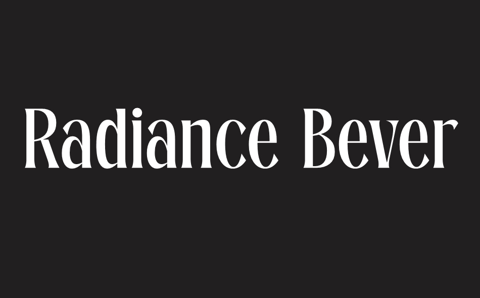 Radiance Beverage font big