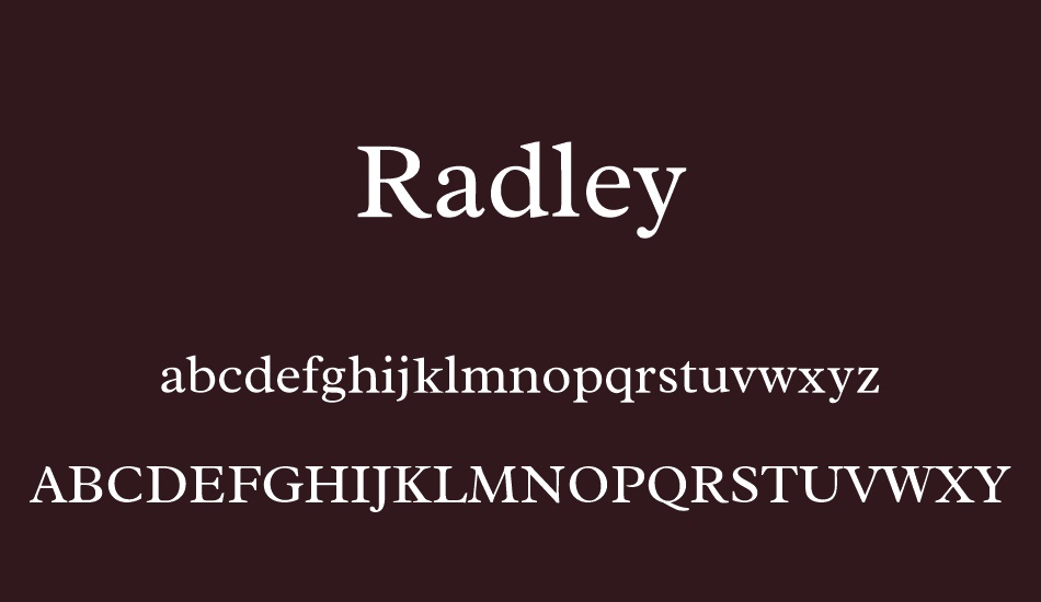 radley font