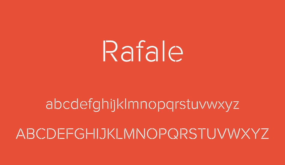 rafale font