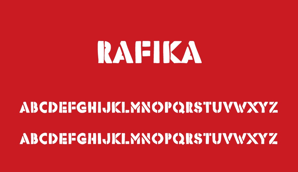 rafika font