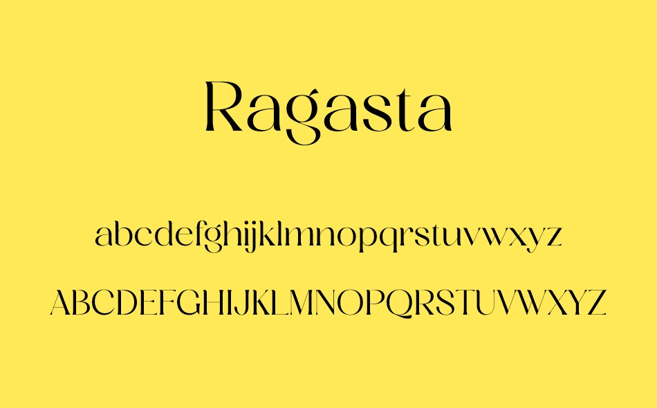 Ragasta font