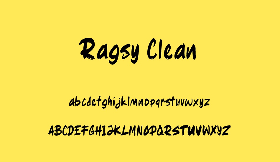ragsy-clean font