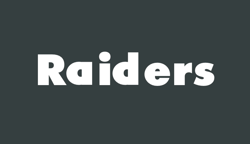 raiders font big