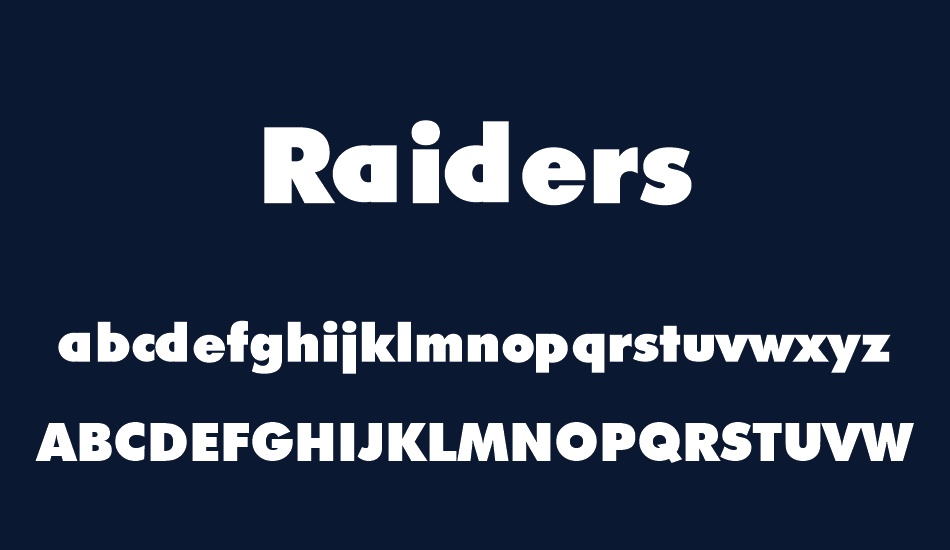 raiders font