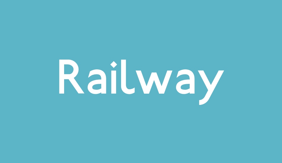 railway font big