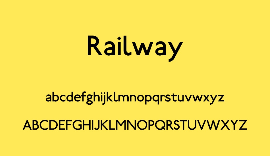 railway font