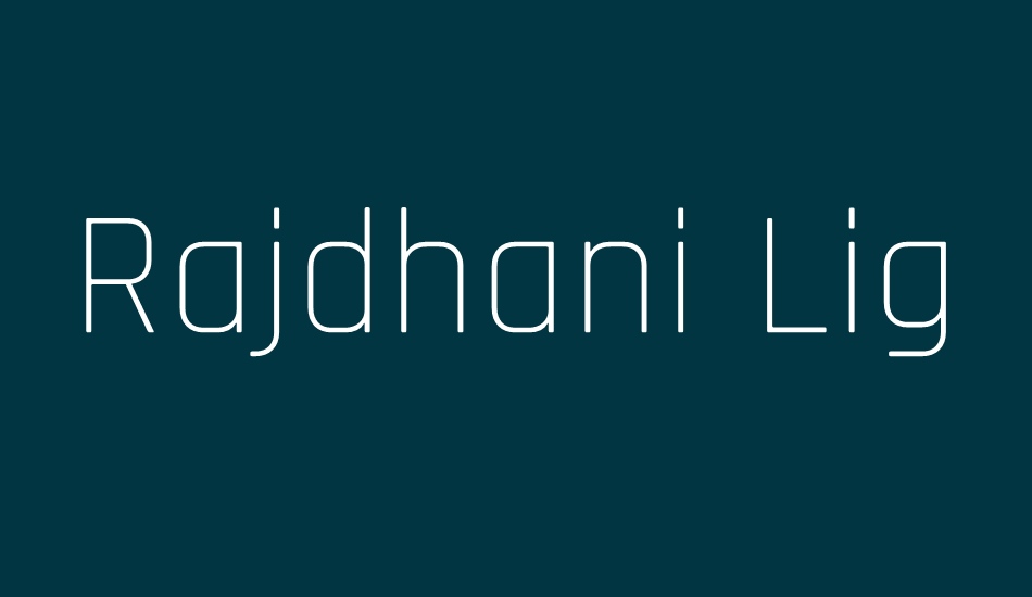 rajdhani-light font big