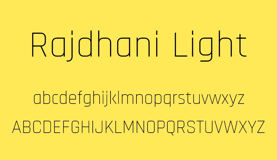 rajdhani-light font