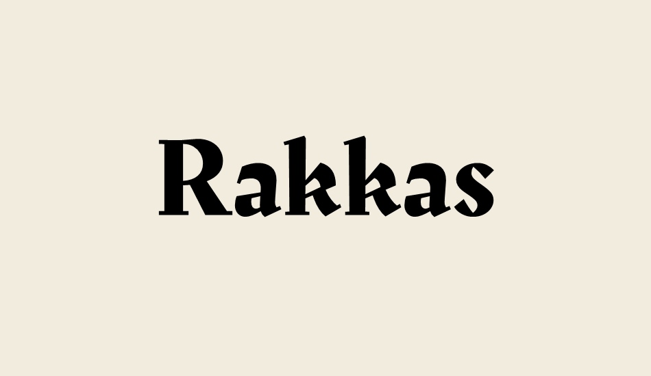 rakkas font big