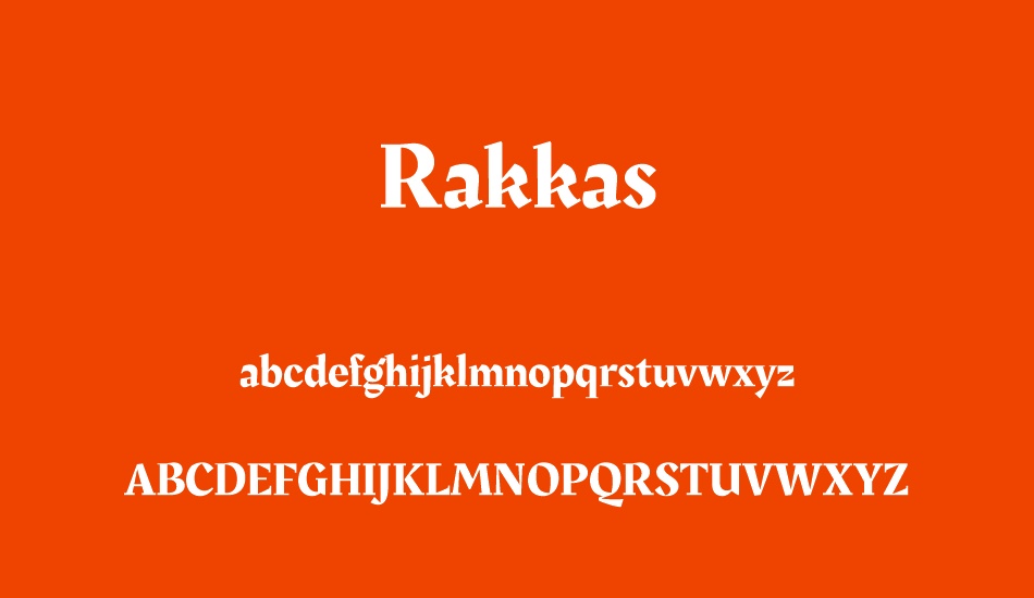 rakkas font