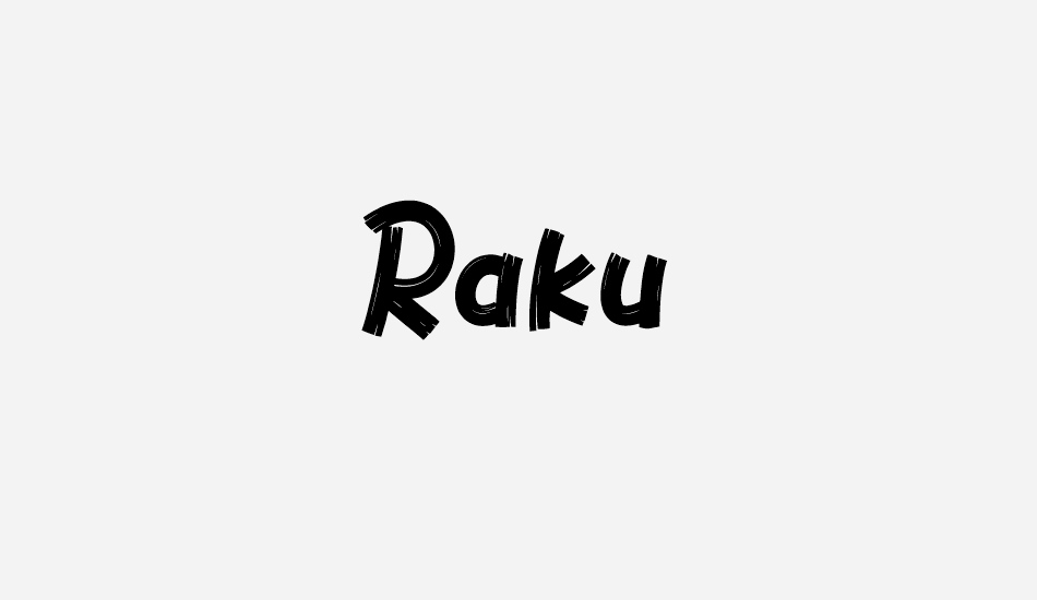 raku font big