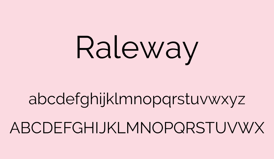 raleway font