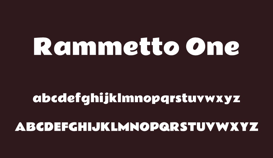 rammetto-one font